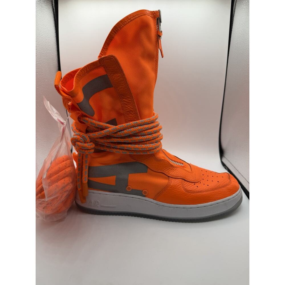 Nike Sf Air Force 1 High Total Orange 2017 - AA1128-800 Size 12 - NO BOX - Read - Picture 12 of 16